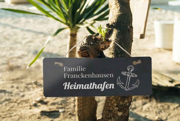 Türschild mit Namen